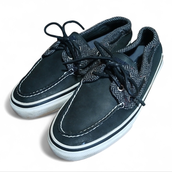 Sperry Other - Sperry Men's Size 8 Wool Blend Upper Black Boat Shoes